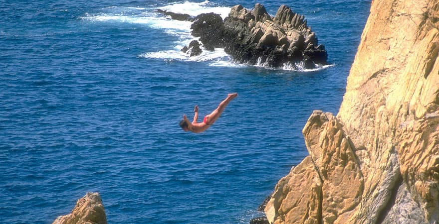 Clavadistas de la Quebrada en Acapulco