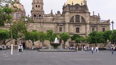 Plaza de la Libveración en Guadalajara